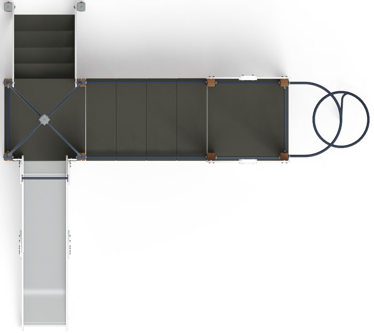 Навина (Техно-голубой) - ДИК 2.09.03-01 - Игровой комплекс H=1200