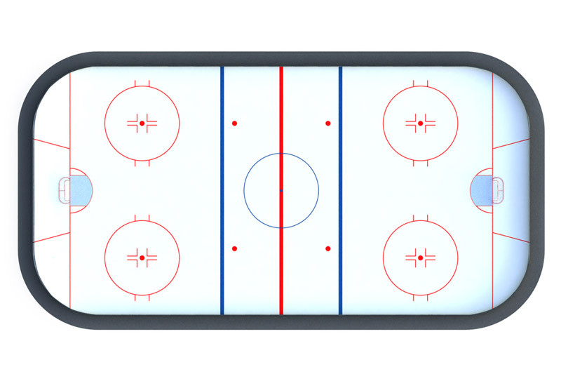 Хоккейная коробка R-5м. защитная сетка Н-1500мм за воротами ХОК-1.3