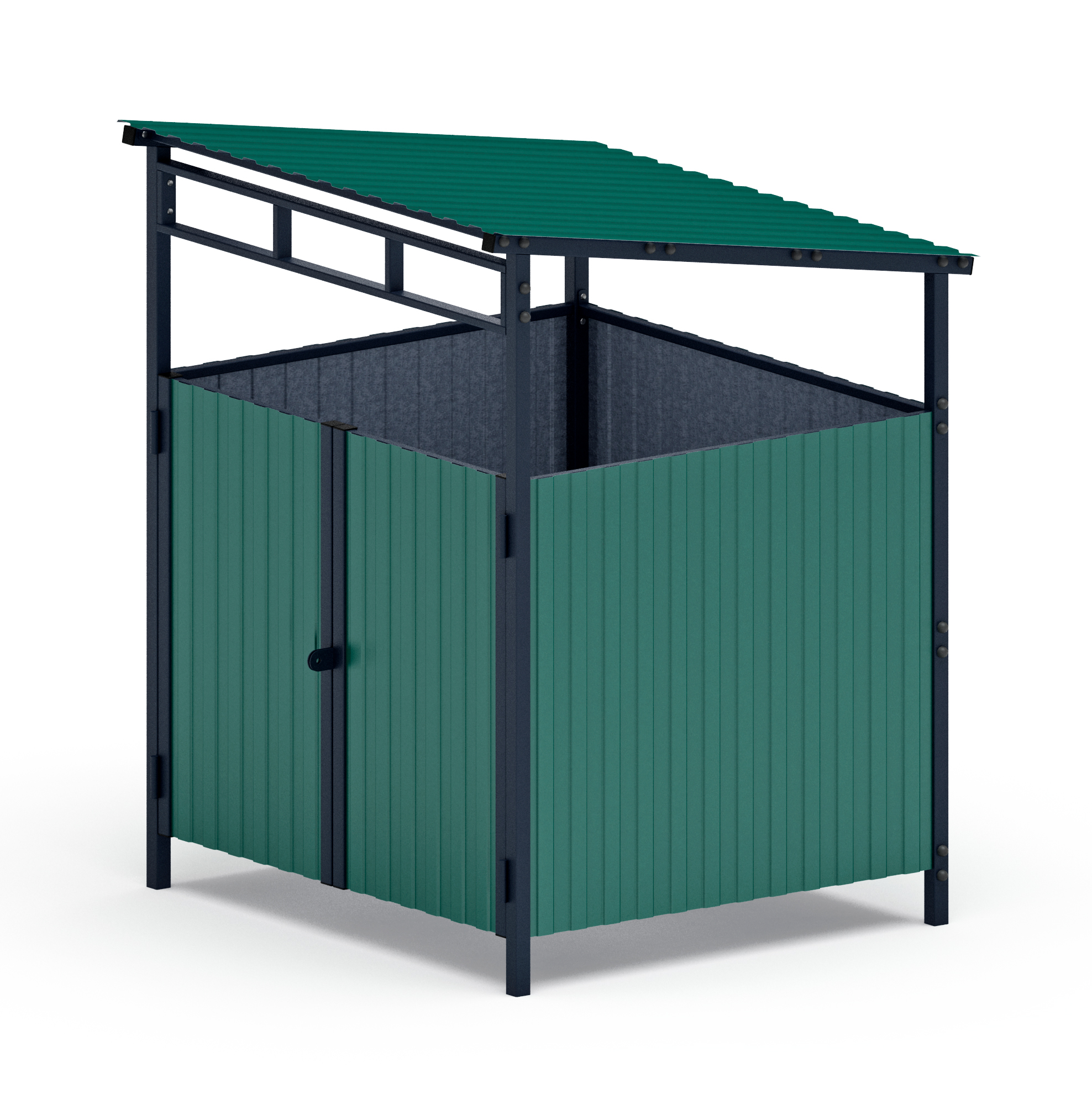 Навес контейнерной площадки для мусора (1 секция) МФ 55.02.02.1-01