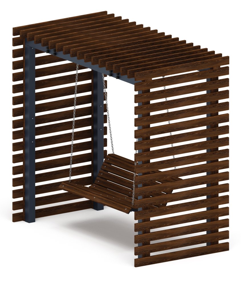 Пергола с качелями - МФ 78.01.02-01 /без поликарбоната/