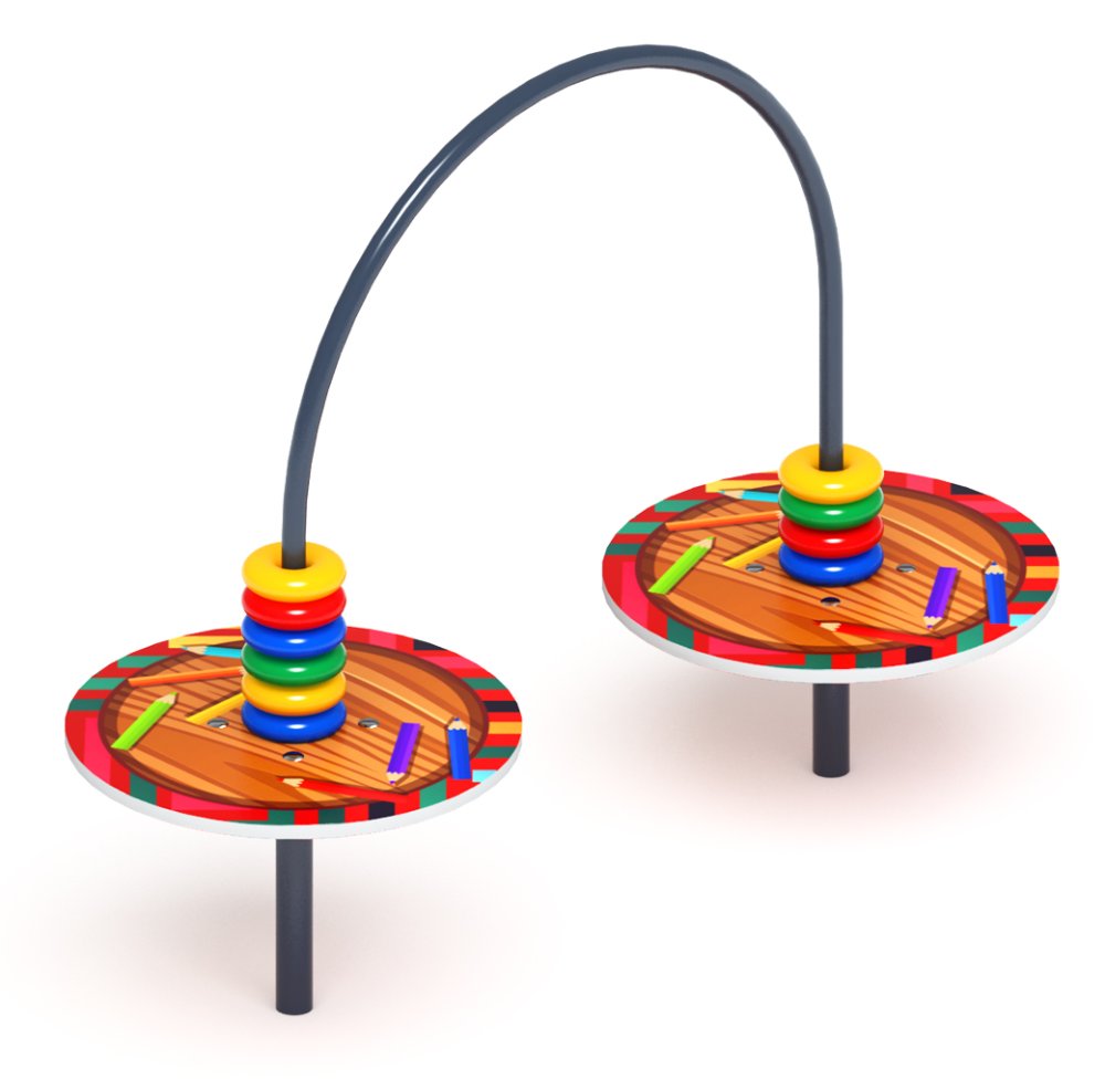 Счеты со столиком (карандаши) - Игровая панель - МФ 22.01.06-01.И1