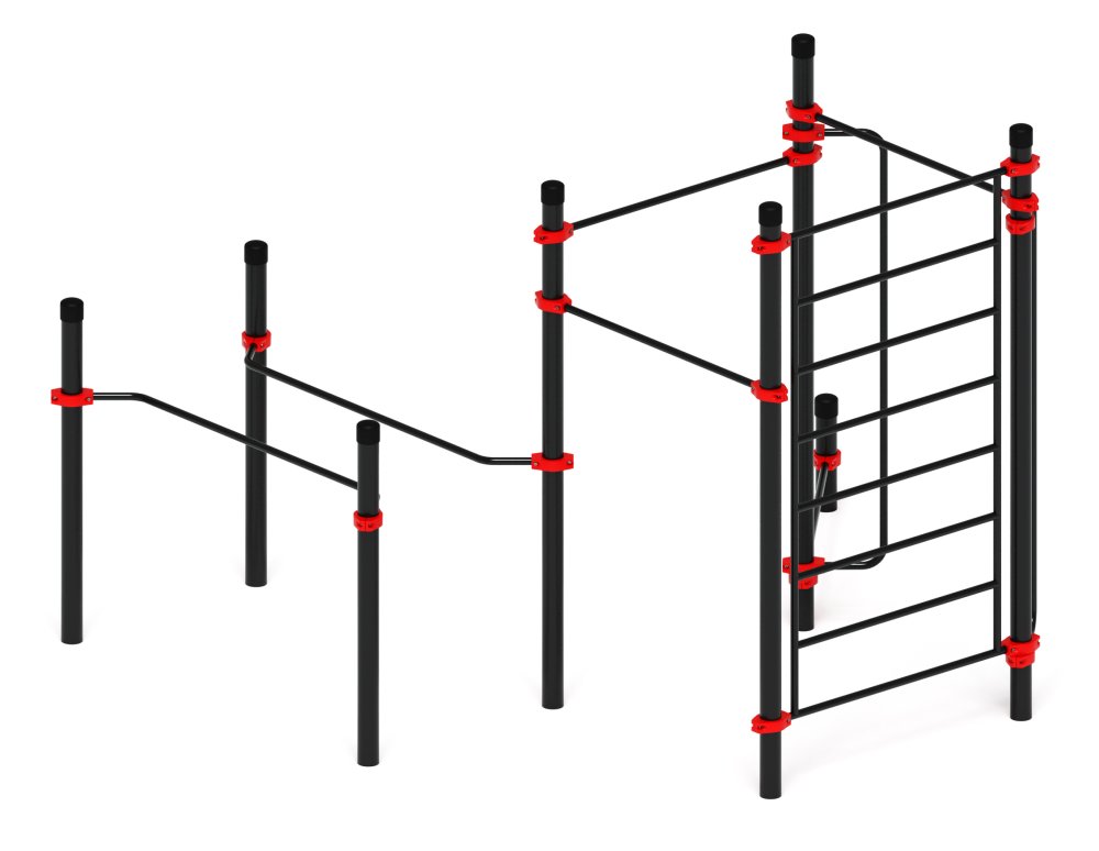 Воркаут ЛОВ 108 красный ВТ 102.15-01