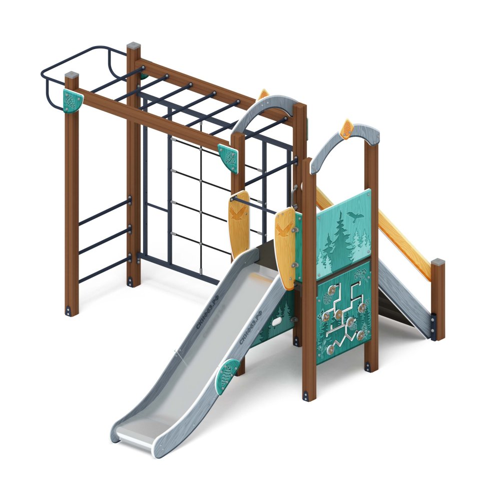 Играйте с нами (Тайга) - ДИК 2.01.1.05-03 - Игровой комплекс H=1200