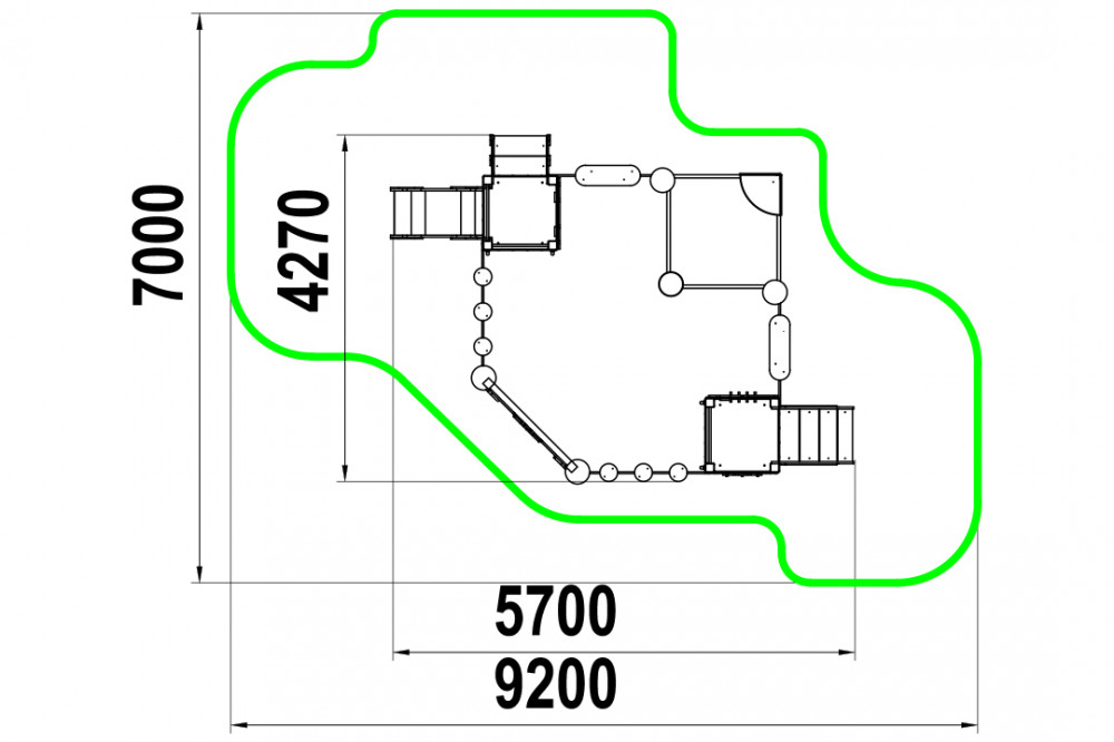 Песочница "Две башни" МФ-1.3