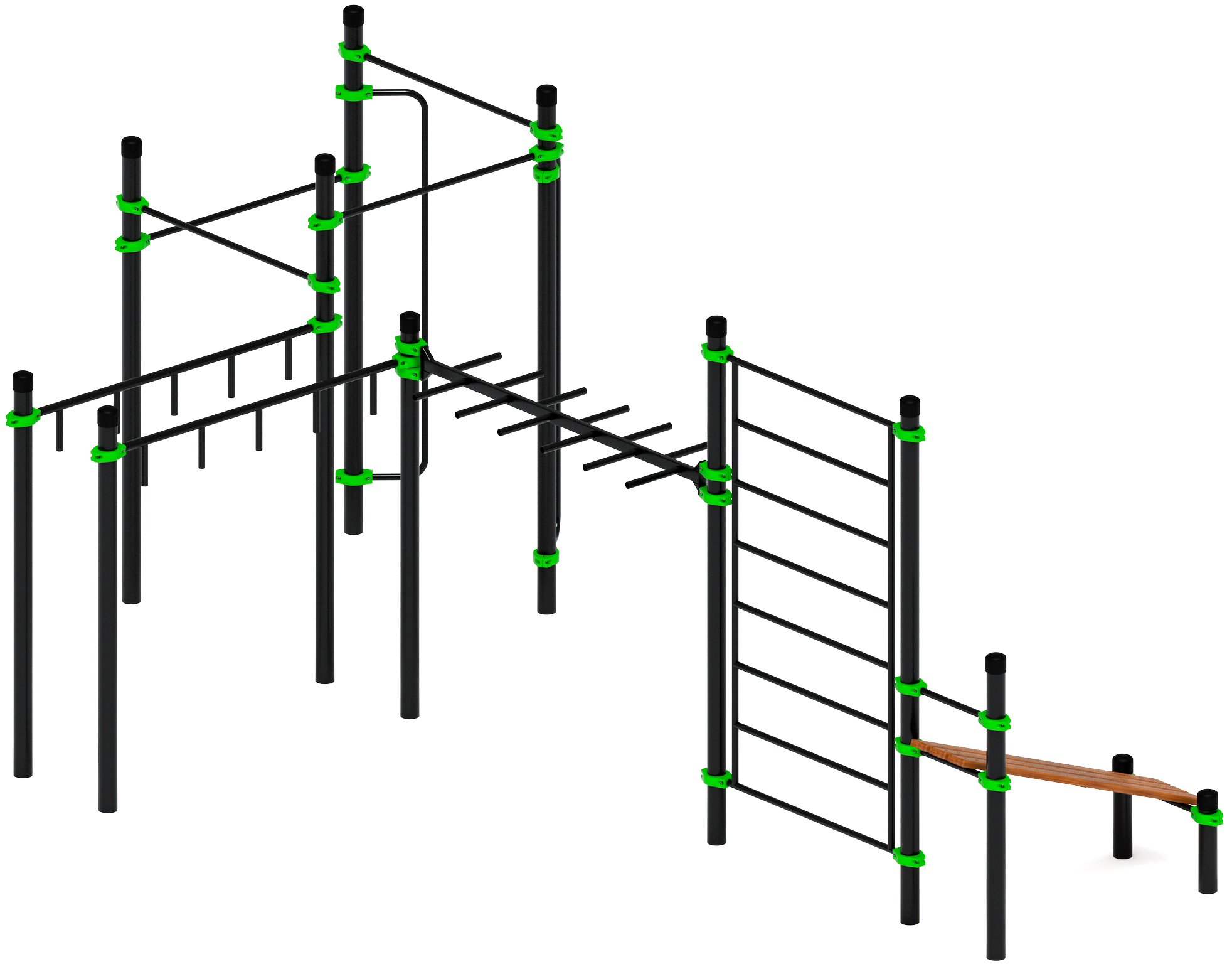 Воркаут ЛОВ 108 зеленый ВТ 102.14-02