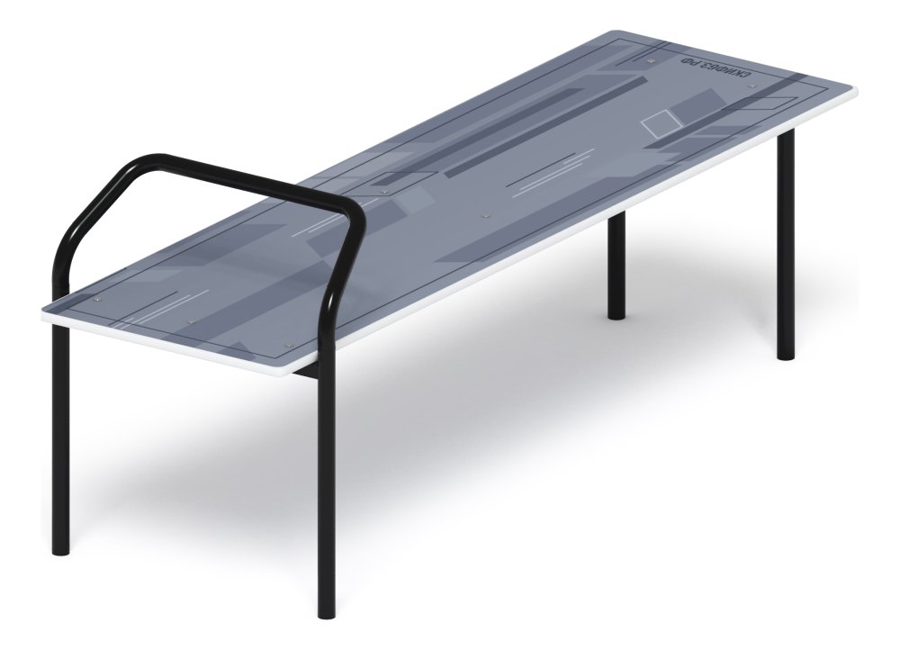 Скамья для пресса (серый) - СО 2.40.05-03