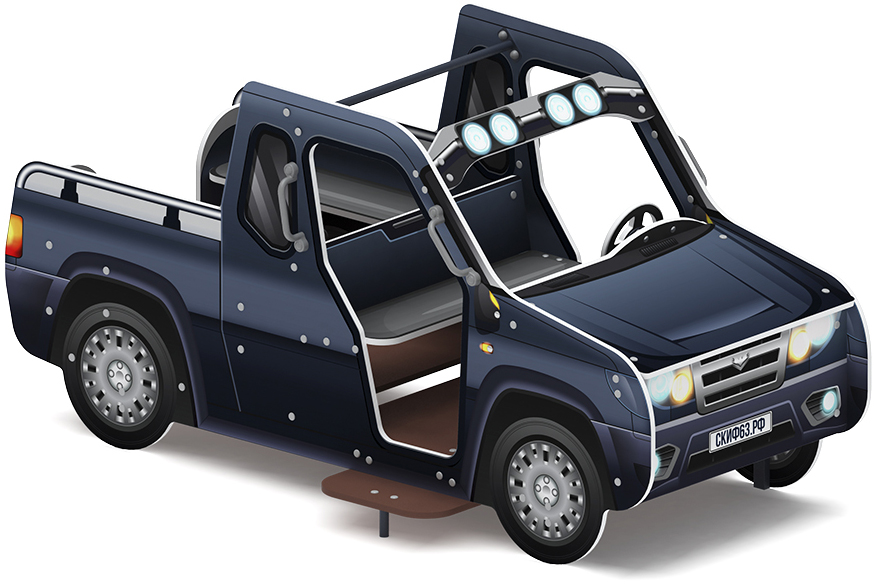 Джип пикап Металлик - Беседка машинка - МФ 10.03.10-11