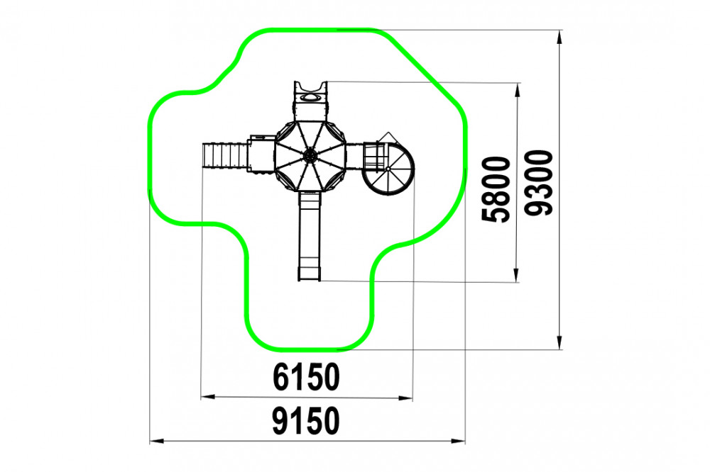 Игровой комплекс "Каменный замок" ИКС-1.205