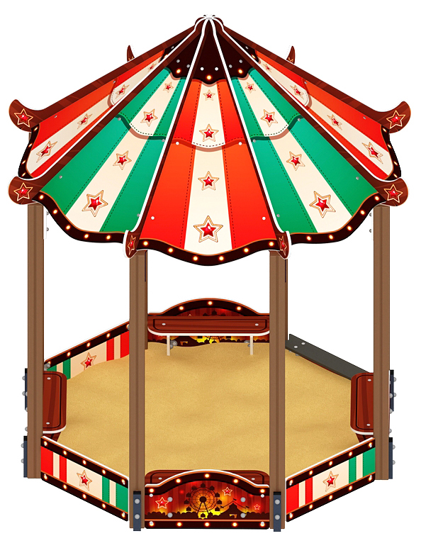 Песочный дворик Пагода Карнавал (Шапито) - ИО 6.01.02-20