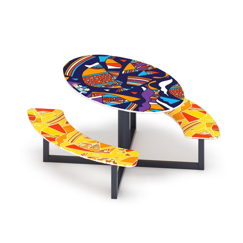 Столик детский круглый (Рыбы) - МФ 31.01.01-01