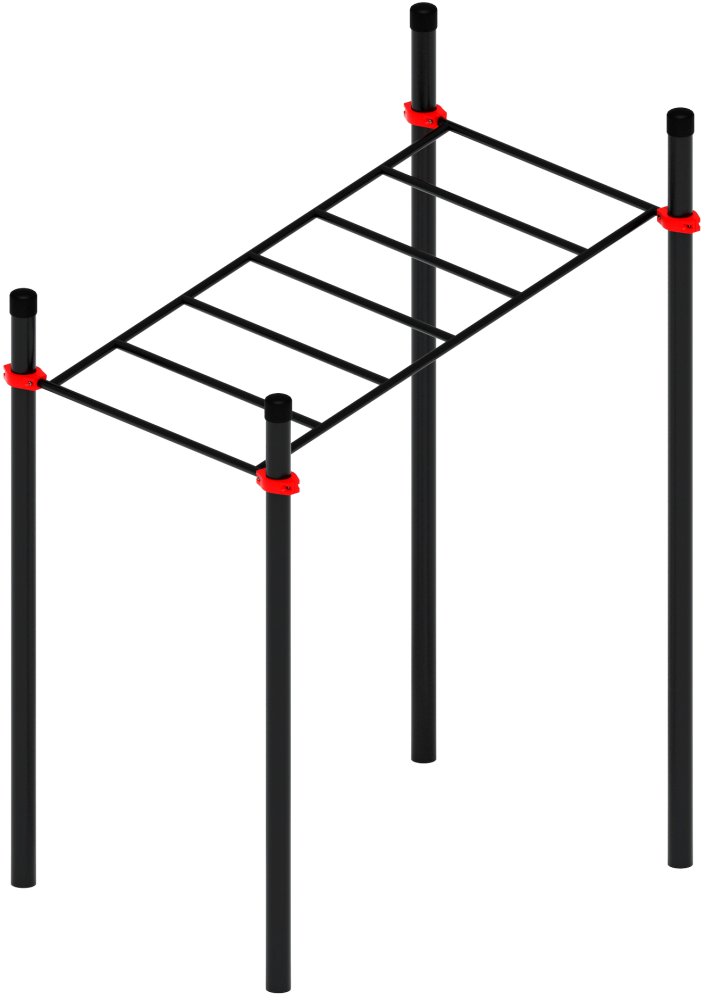 Воркаут ЛОВ 108 красный ВТ 102.07-01