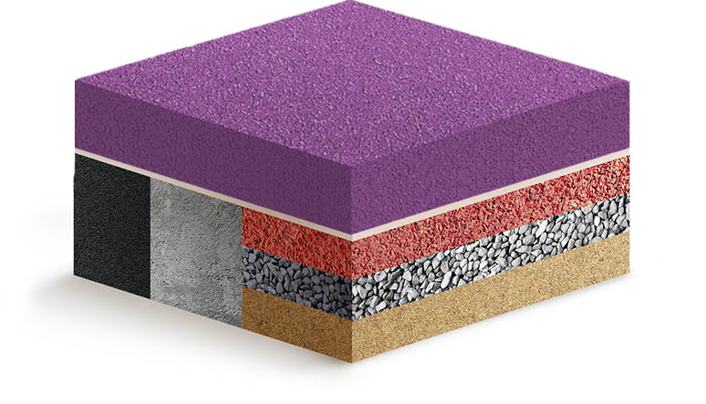 Покрытие из каучуковой крошки Kids Select фиолетовое