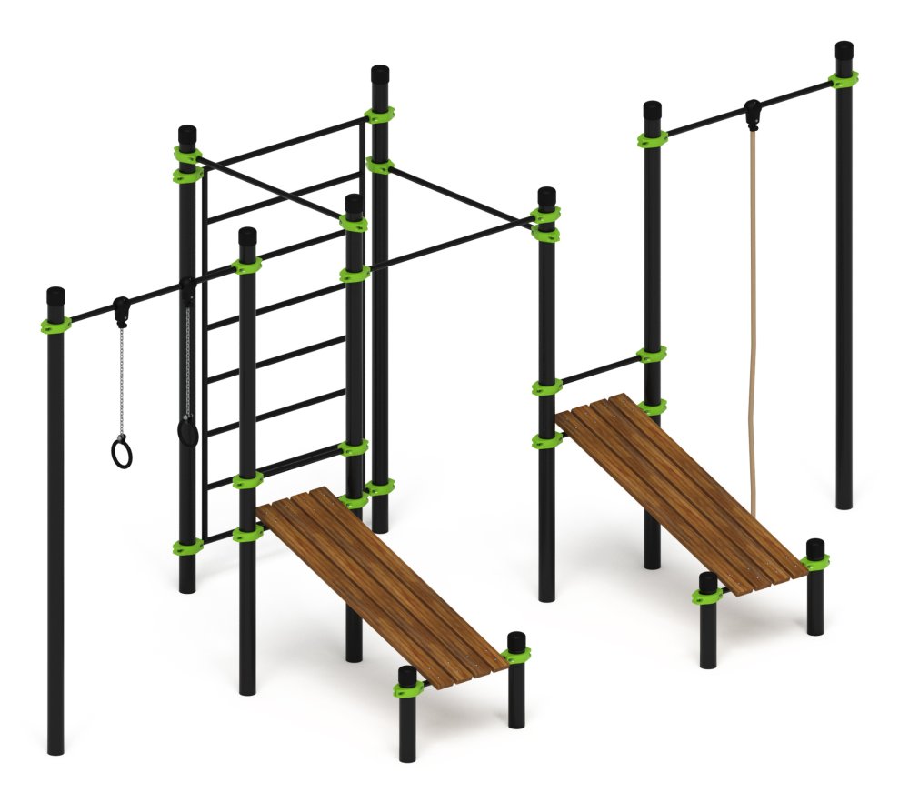 Воркаут 108 зеленый ВТ 12.18-02
