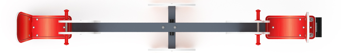 Качалка балансир со спинкой Лошадка - ИО 21.М.01.02-П