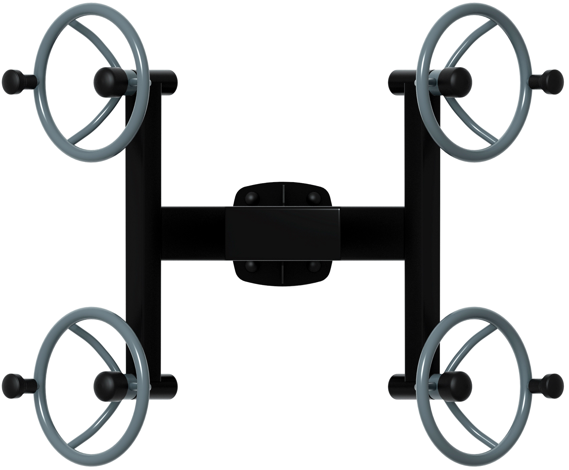 Рули (положение стоя) серый - Уличный тренажер - СТ 101-13