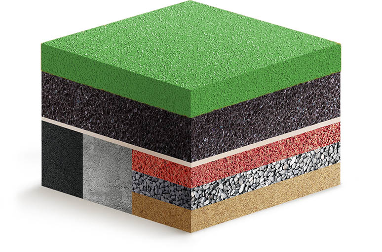 Покрытие из резиновой крошки Kids Comfort светло-зеленое