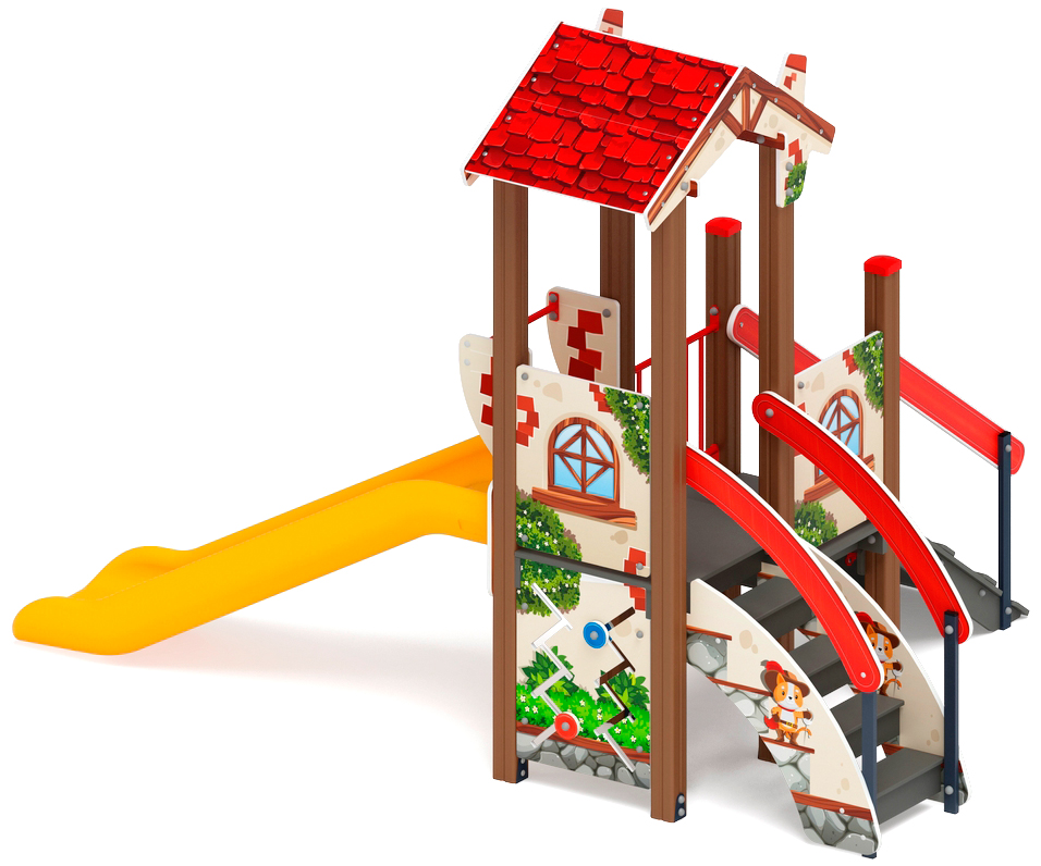 В гостях у сказки  горка пластиковая  Н 900 ДИК 1.05.01-23