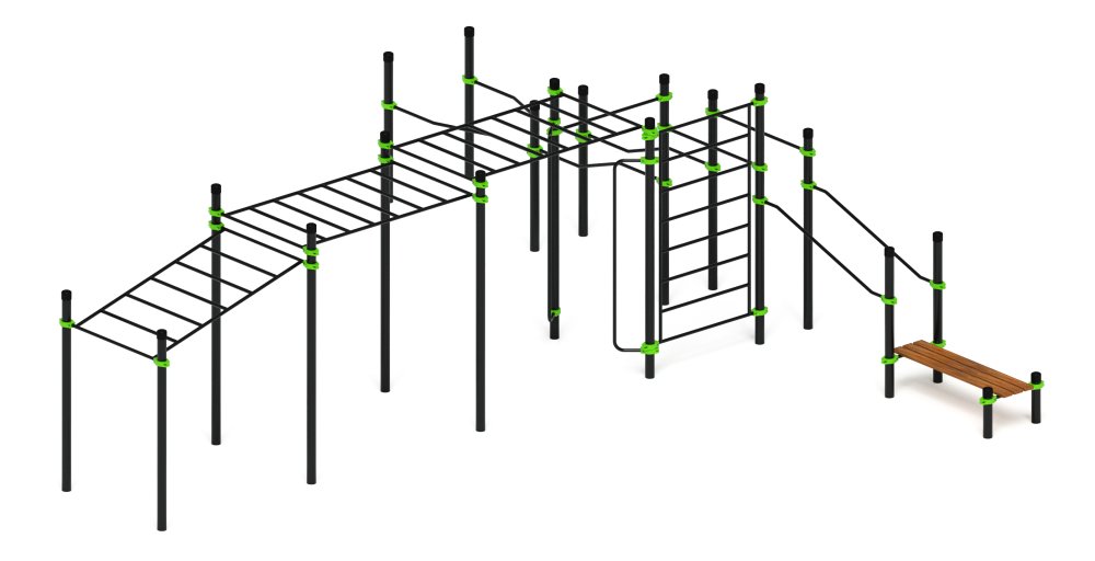 Воркаут ЛОВ 108 зеленый ВТ 102.19-02