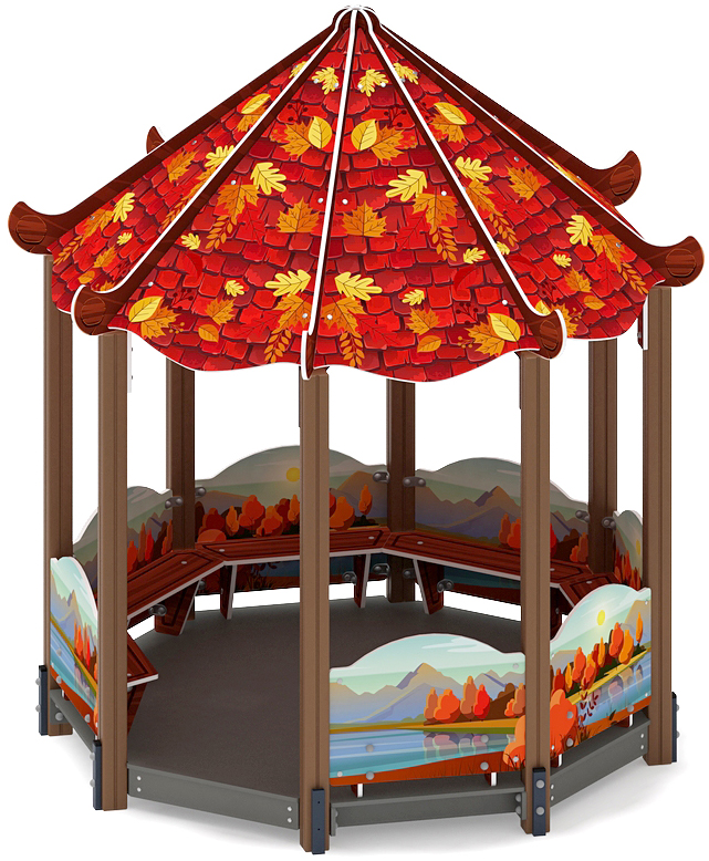 Беседка-пагода Карнавал (Осень) - МФ 10.22.01-20