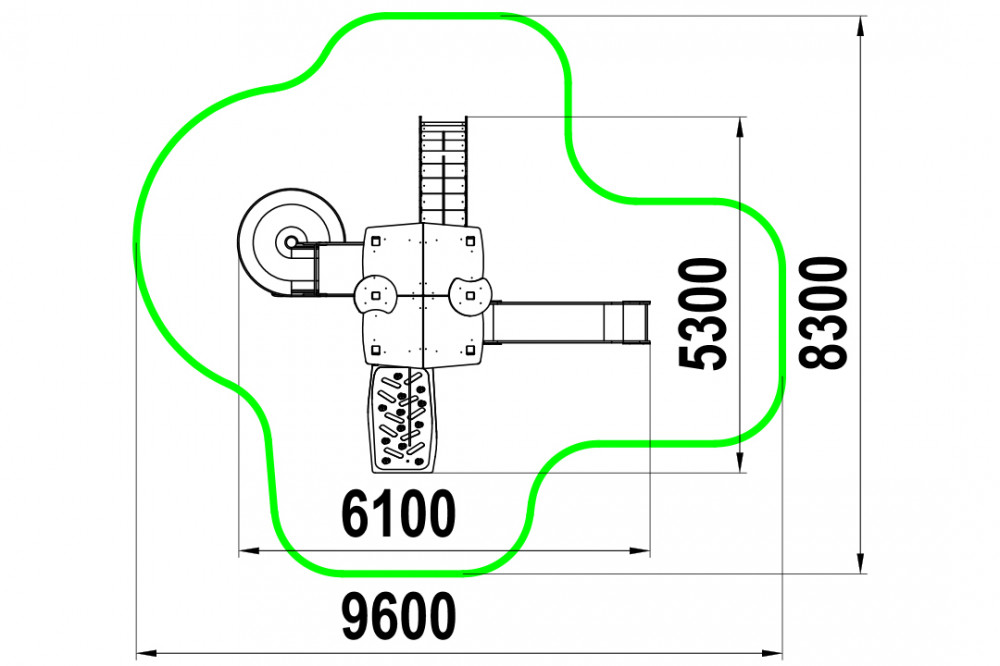 Игровой комплекс "Домик Бабы Яги" ИКС-1.301