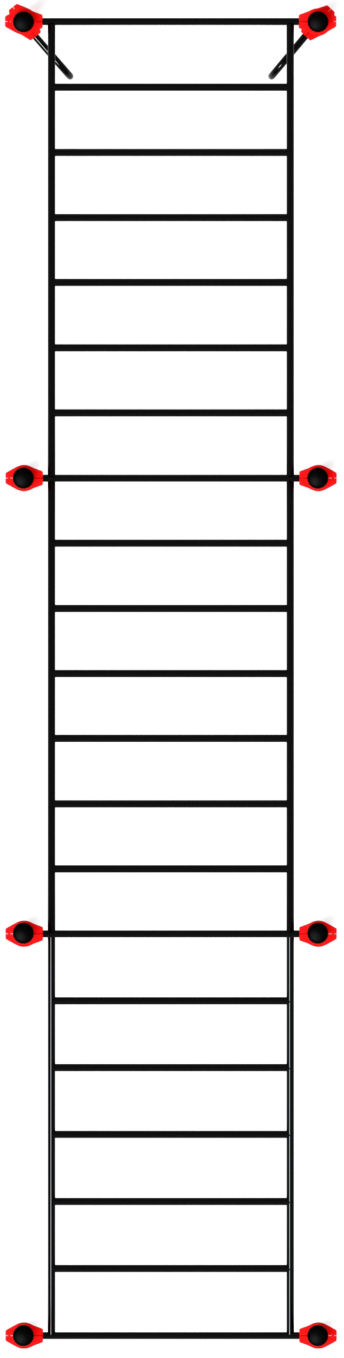 Воркаут ЛОВ 108 красный ВТ 102.11-01