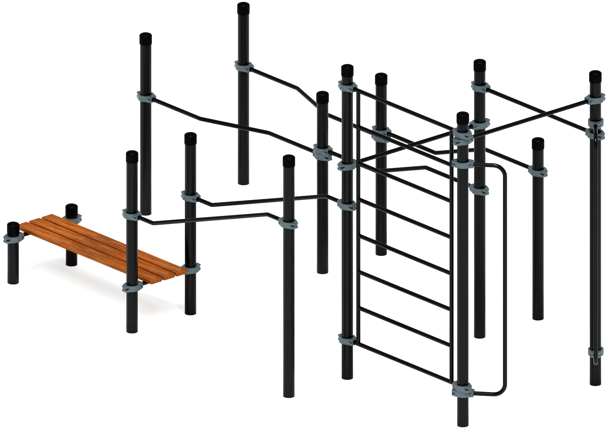 Воркаут ЛОВ 108 серый ВТ 102.13-03