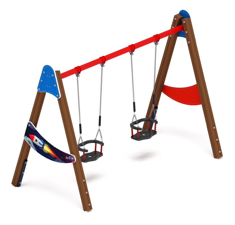 Качели двойные Д2 - ИО 12.Д.01.01.02-П - (Космопорт)