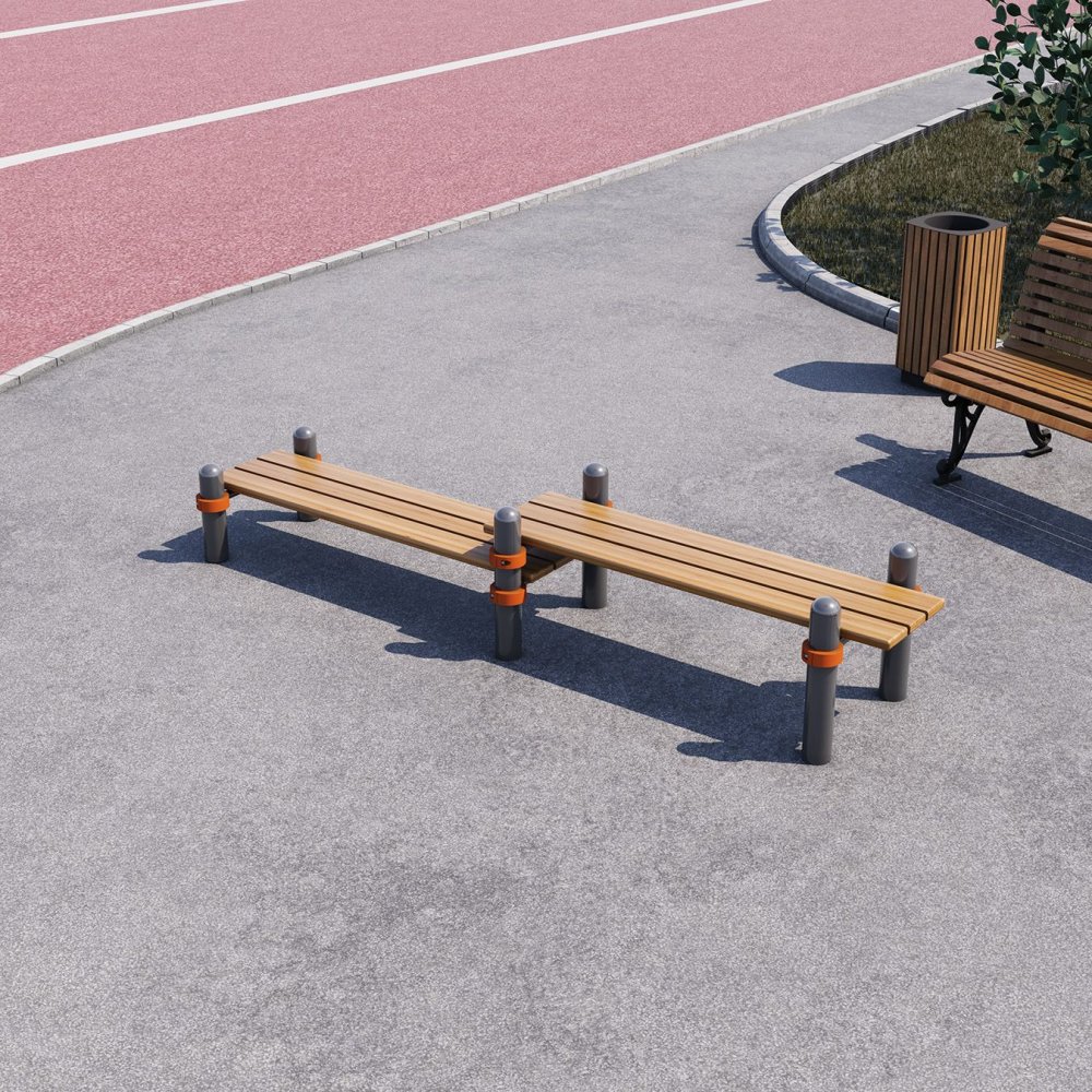 Скамья гимнастическая (двойная) СВС-86