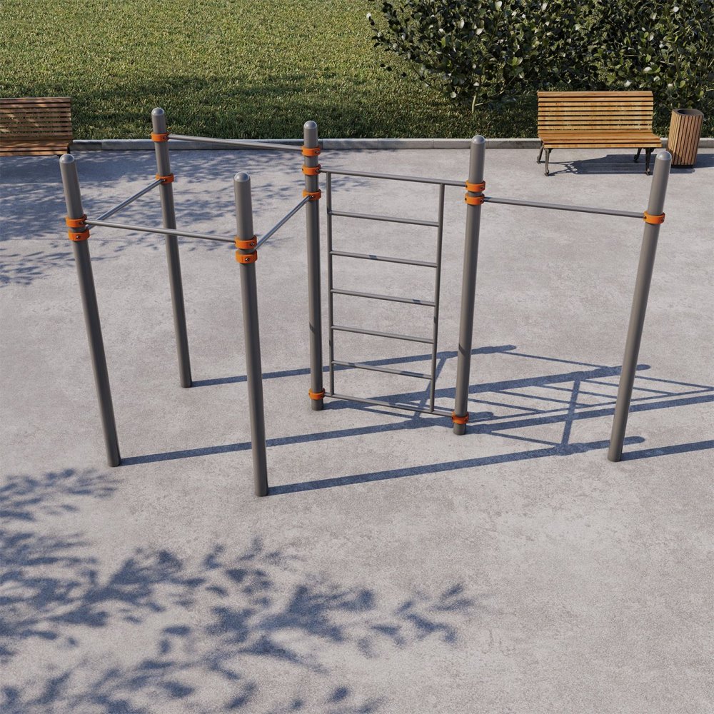 Пять турников и шведская стенка СВС-50