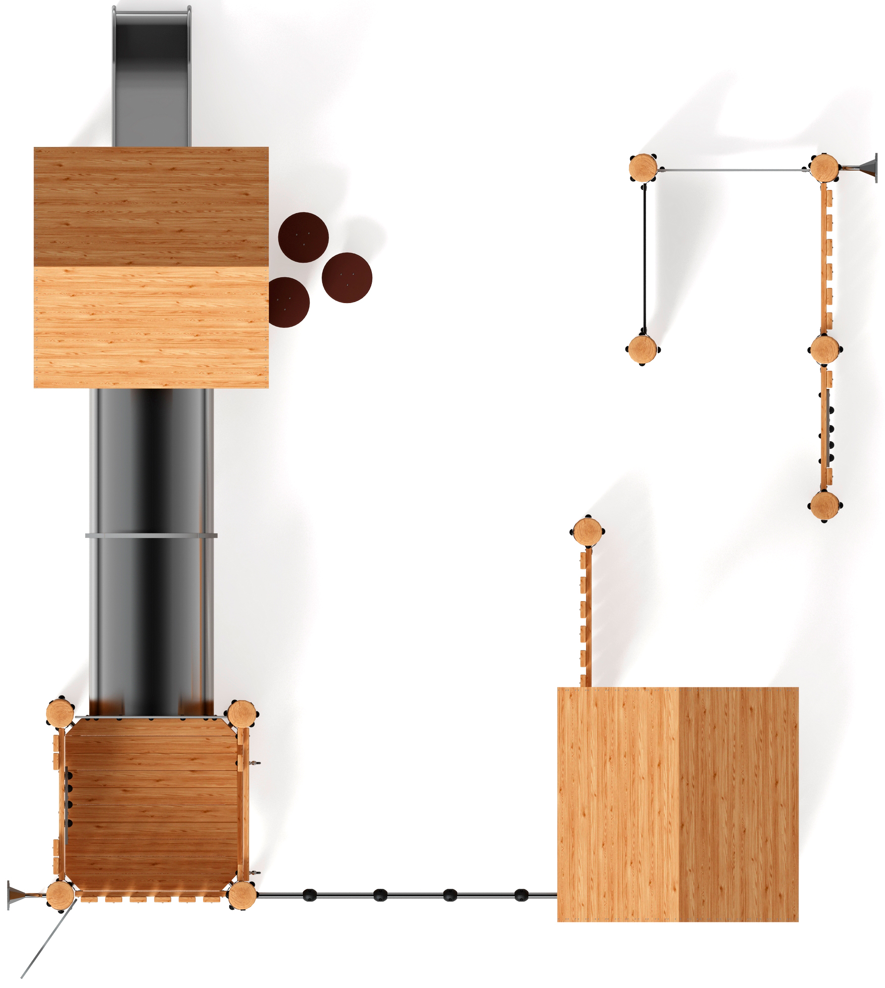Игровой комплекс (лиственница) ДИК 1.24.04-Л