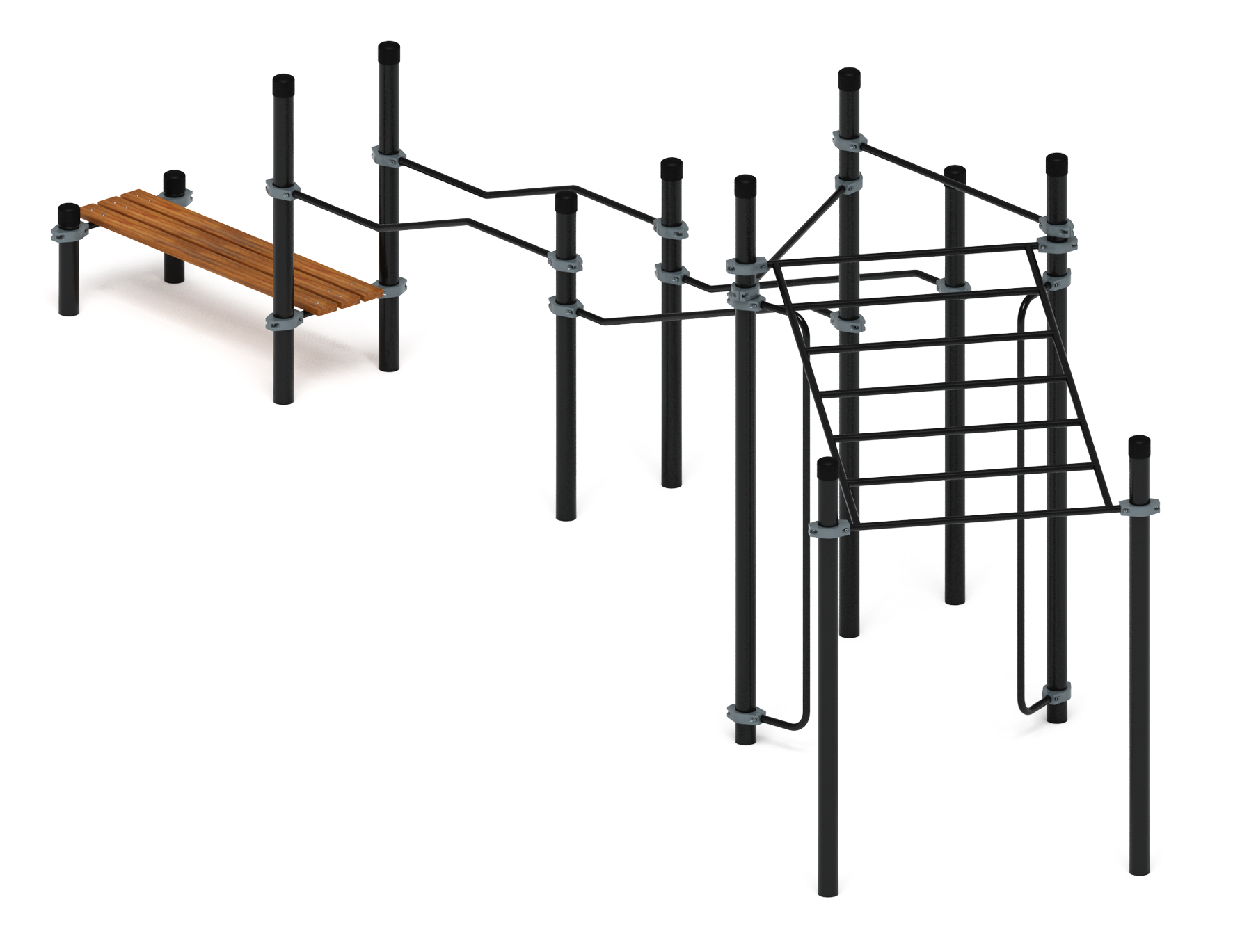 Воркаут ЛОВ 108 серый ВТ 102.21-03