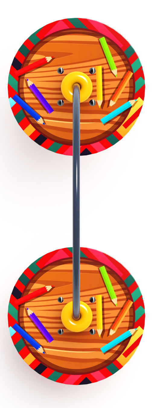 Счеты со столиком (карандаши) - Игровая панель - МФ 22.01.06-01.И1