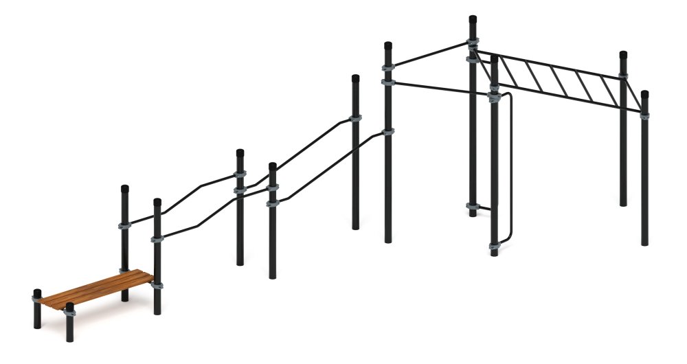 Воркаут ЛОВ 108 серый ВТ 102.21-03