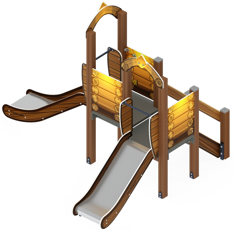 Карапуз (Эко) - ДИК 1.001.07-02 - Игровой комплекс Н=750 Н=900