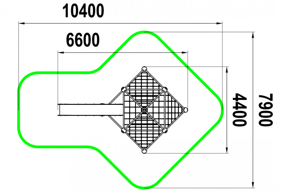 Фигура для лазания с горкой Галактика СП-1.94.1