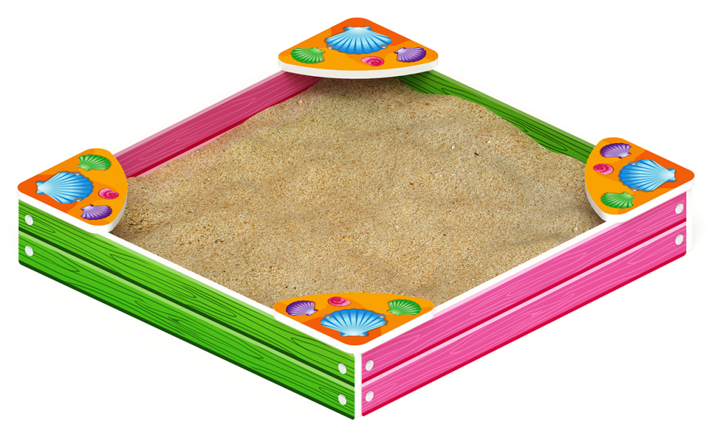 Песочница средняя Лукоморье (Ракушки) - ИО 5.25.01-01