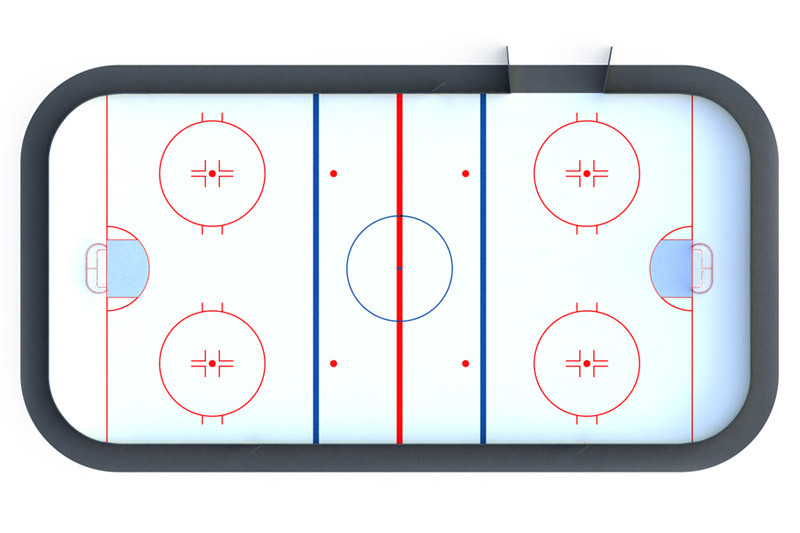 Хоккейная коробка R-3м. защитная сетка Н-1500мм по всему периметру ХОК-1.4