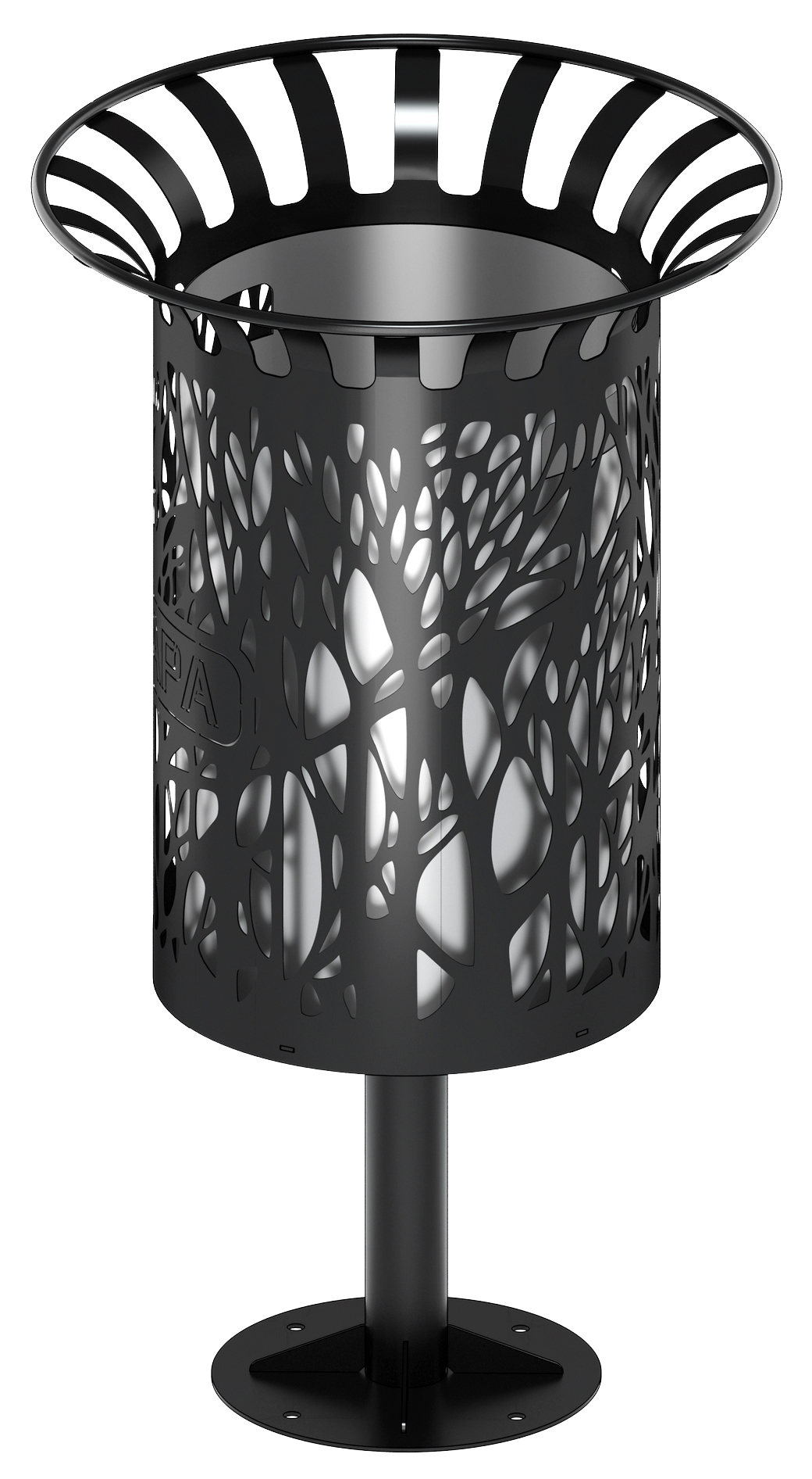 Урна (с баком) (под анкера) МФ 50.04.01-02.А.Логотип