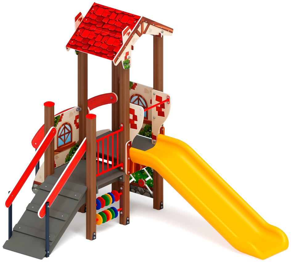 В гостях у сказки  горка пластиковая  Н 900 ДИК 1.05.01-23