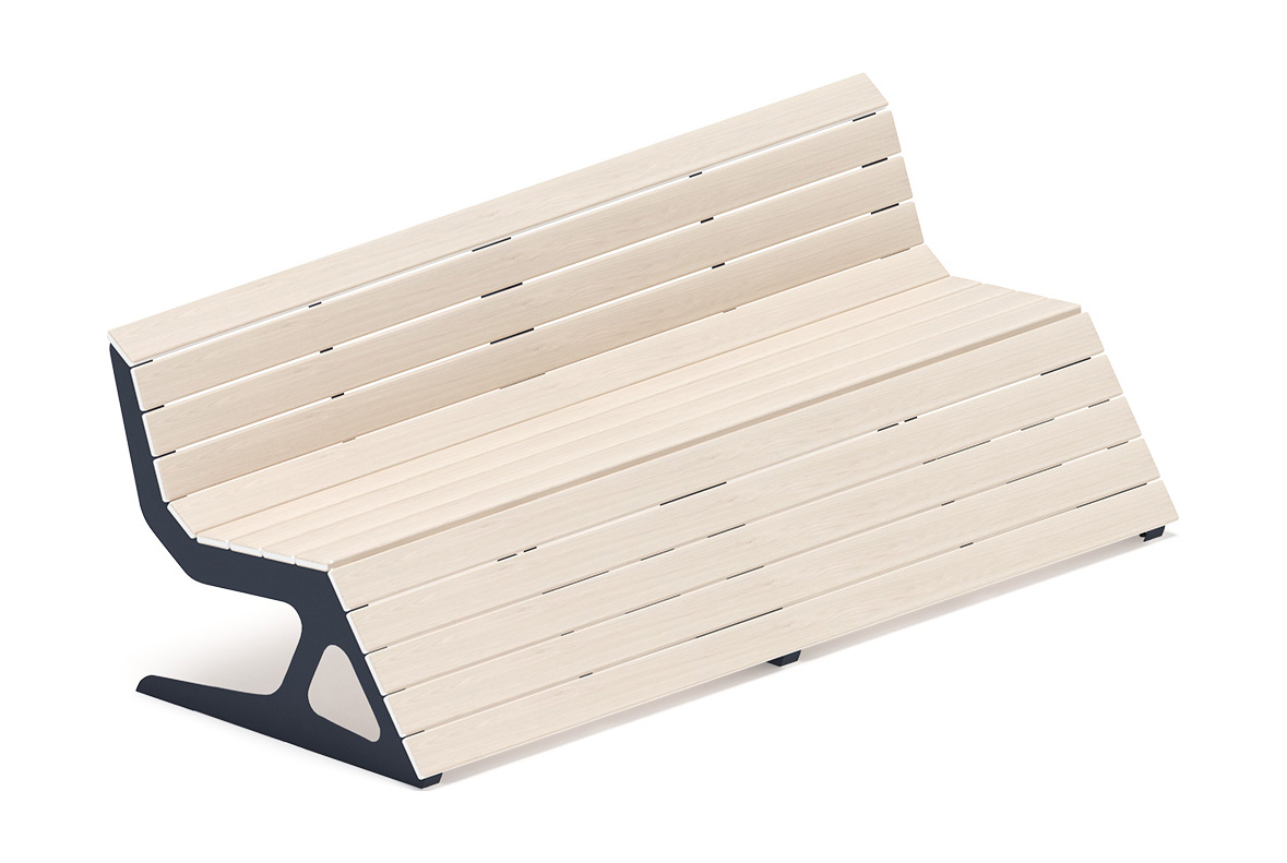 Скамья - МФ 42.02.05-21 (Беленый дуб) Д:2400  (под анкера)