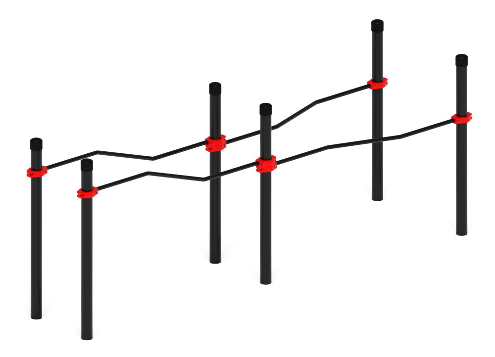 Воркаут ЛОВ 108 красный ВТ 102.17-01