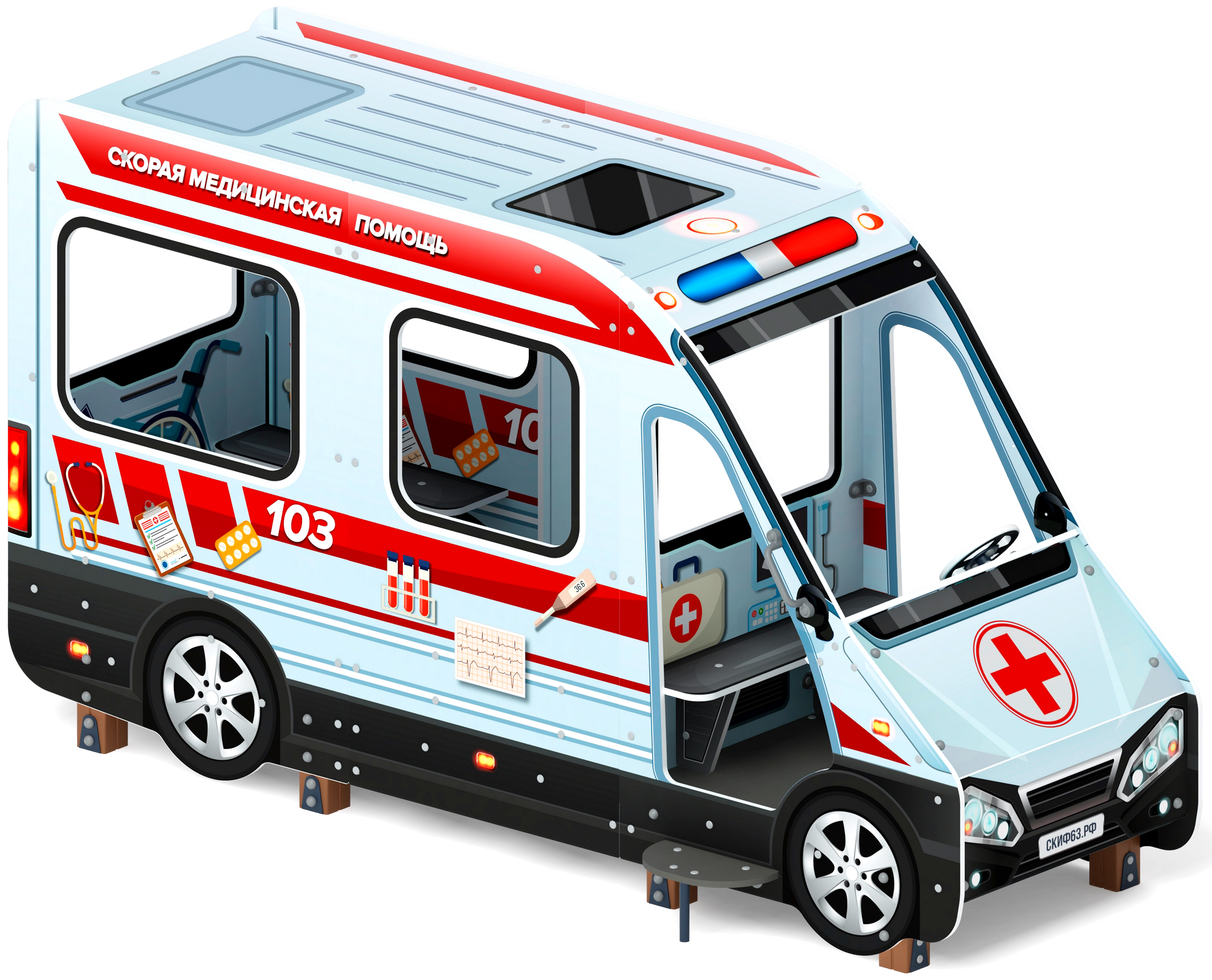 Беседка Автобус (Скорая помощь) МФ 10.03.13-04