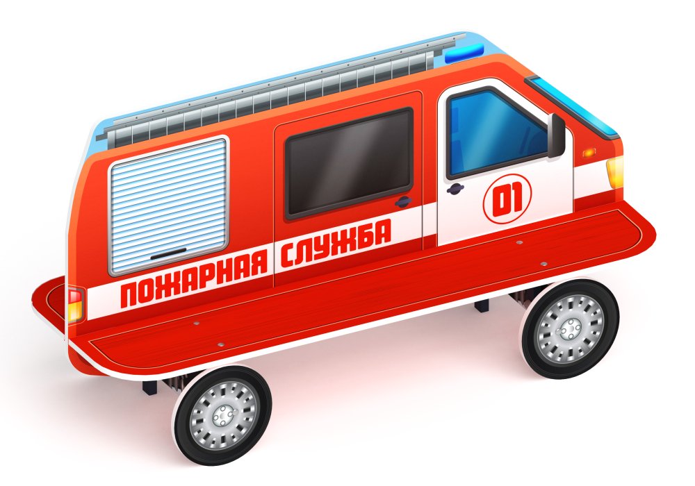 Пожарная машина - Скамейка детская - МФ 41.03.01-01