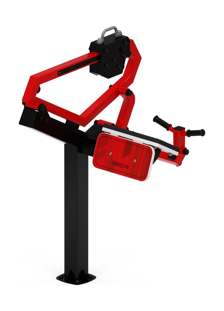 Бицепс стоя (красный) - Уличный тренажер - СТ 035-11