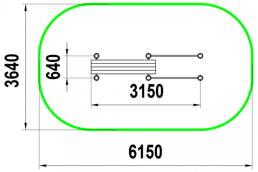 Брусья наклонные W-07.004