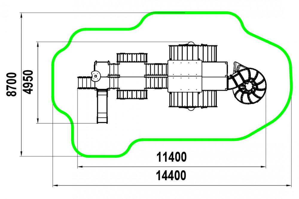 Игровой комплекс "Трактор" ИКС-1.100