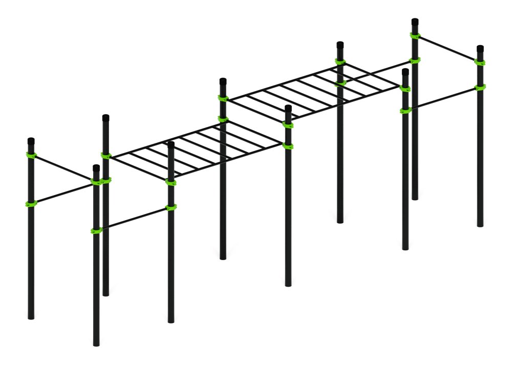Воркаут 108 зеленый ВТ 12.20-02