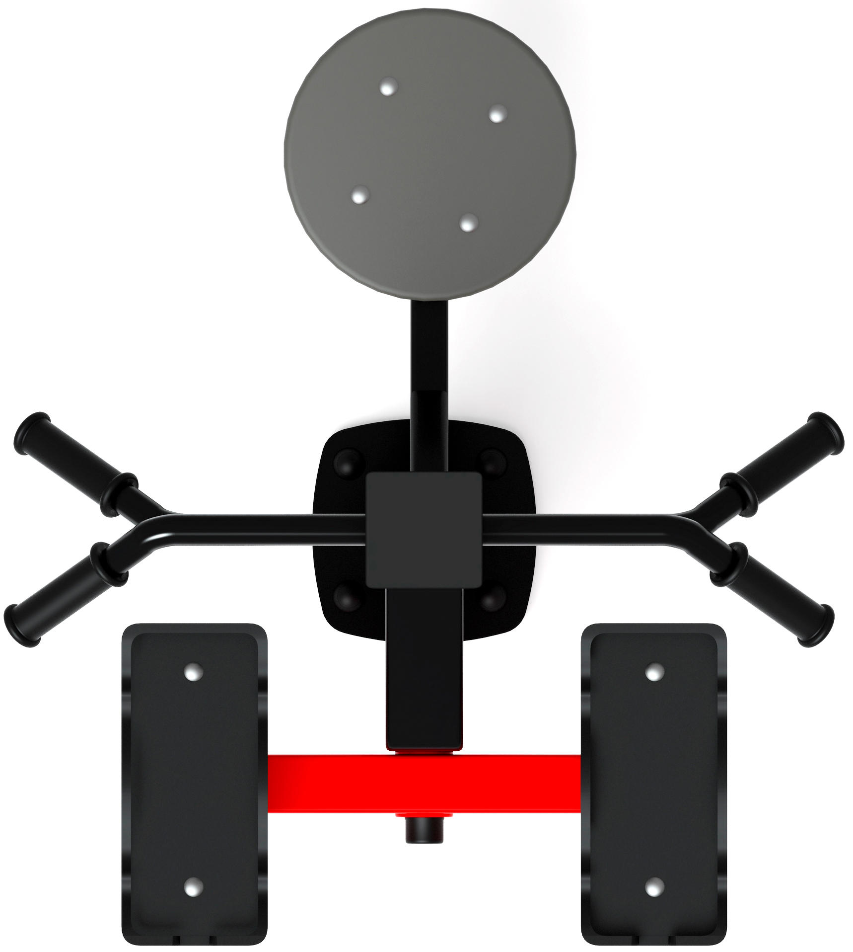 Степ+Твистер (красный) - Уличный тренажер - СТ 019-11