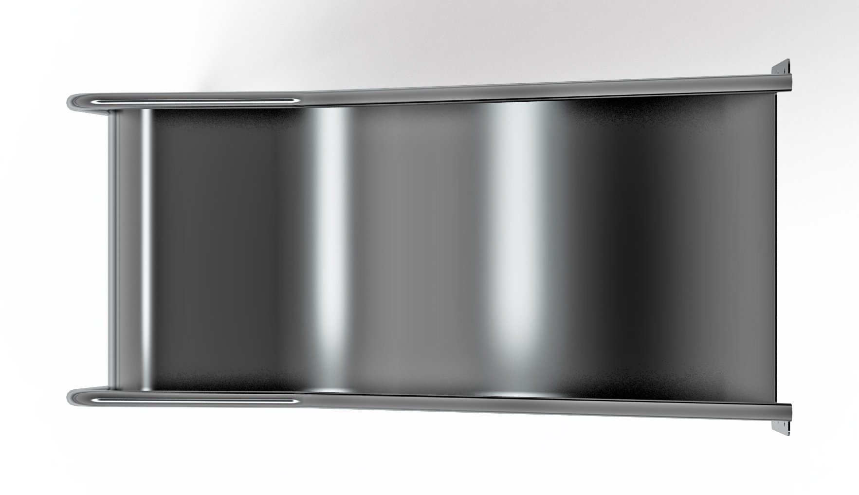 Горка из нержавеющей стали приставная 600 SNP 600.470-02