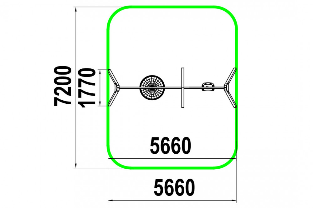 Качели на цепочка КАЧ-1.18.1